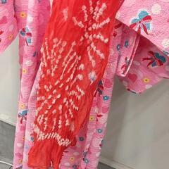 0727-026 子供用　浴衣＆帯セット　120cmの画像