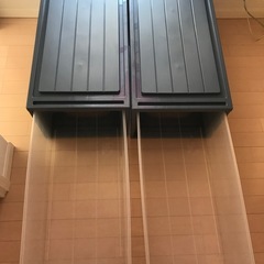 クリアケース　ブルーグレー2個セットの画像