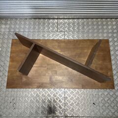 店頭引き渡し 中古 センターテーブル ローテーブル 木製 ブラウン 机 家具の画像