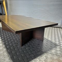 店頭引き渡し 中古 センターテーブル ローテーブル 木製 ブラウン 机 家具の画像