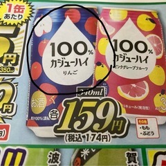 カジューハイ　りんご
の画像