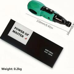 充電式 電動ドライバー LEDライト付き GREEN 小型軽量 新品、未使用！ の画像