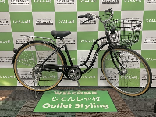 C936☆限定特価☆ 中古自転車 【26インチ 軽快車 グリーン 6段 LED