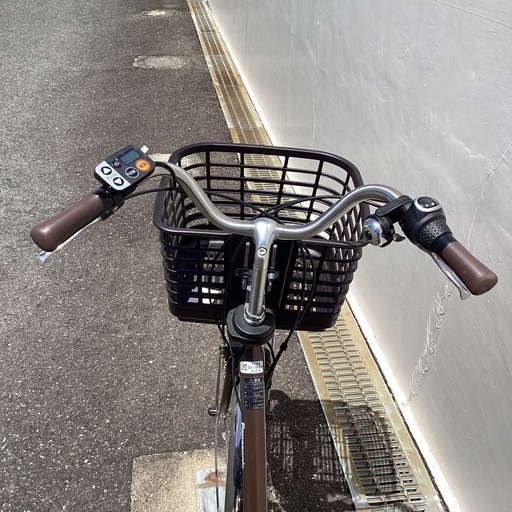 ?春日市?電動アシスト自転車?26インチ?Panasonic?パナソニック?茶色?充電器?49G5517?定価134,000円?No3
