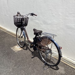 🚲春日市🚲電動アシスト自転車🚲26インチ🚲Panasonic🚲パナソニック🚲茶色🚲充電器🚲49G5517🚲定価134,000円🚲No308の画像