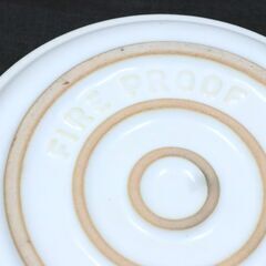 【8月10日　最終処分】　無料　FIRE PROOF　エッグプレート　6枚　直径17㎝×高さ2.5㎝　食器　中古品の画像