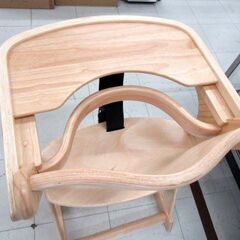 KATOJI ベビーチェア テーブル付き 22703 木製 ナチュラルウッド 子供用 ハイチェア 椅子 イス いす カトージ 苫小牧西店 の画像