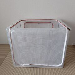 収納ボックス クリア 折り畳み 4個セット 50×40×40cmの画像