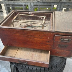 木製火鉢★レトロの画像