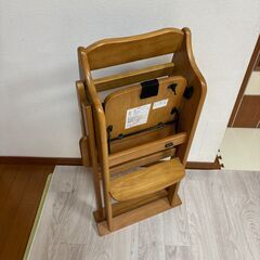 【引き取りに来れる方限定】天然木 ベビーチェア（ニトリ）の画像