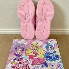 新品　キミとアイドル プリキュア 光る靴 スニーカー 19㎝の画像