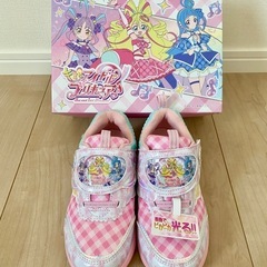 新品　キミとアイドル プリキュア 光る靴 スニーカー 19㎝の画像
