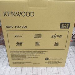 ケンウッド KENWOOD MDV-D412W カーナビ 未使用品 ※箱破れ有 【ハンズクラフト宜野湾店】の画像