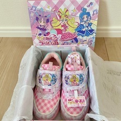 新品　キミとアイドル プリキュア 光る靴 スニーカー 19㎝の画像