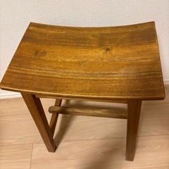 弘益 椅子 マホガニー スツール 木製 高さ45cm MHO-450STの画像