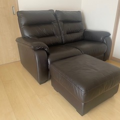 ソファー　オットマン付きの画像