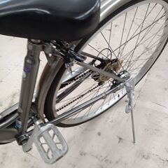 リユースのサカイ栃木店★ジモティ割あり★  自転車ギア付き 27インチ シルバー クリーニング済み TC9939の画像