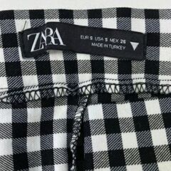ZARA チェック柄フレアパンツ Sサイズロキエビンテージy2kの画像