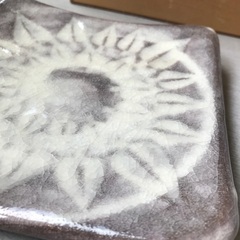 四角和皿　5つ（木箱入り）の画像