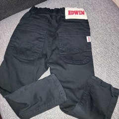 EDWINブラックパンツ、100センチの画像