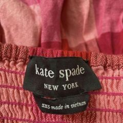 原価6万 katespadenewyorkピクニックドレスワンピギンガムチェックの画像