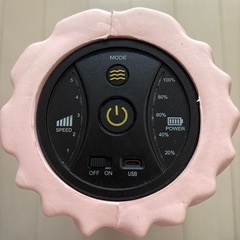 電動フォームローラー　ピンク　筋膜リリースの画像