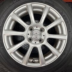 YOKOHAMA ice GUARD iG52C 175/65R15 スタッドレス【Weds JOKER 15インチ 5.5J4HPCD100+42】22年製 バリ溝 キューヴ フィット等　(STI001)の画像