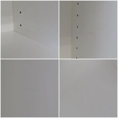 ♪2ドアキャビネット NKS2-1800 多目的棚 収納 本棚 扉付♪の画像