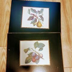 アンティーク 英国製 Lady Clare プレイスマット ランチョンマット 6枚セットの画像