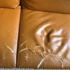無料でソファお譲りいたします。（破れあり）の画像