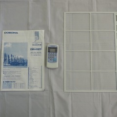 美品CORONA コロナ 窓用エアコン CWH-A1822冷暖房ウインドエアコン 2022年製 リモコン付き 中古品動作確認済みの画像