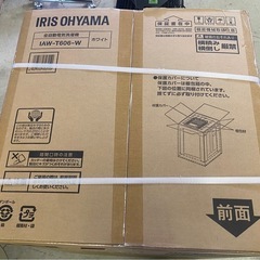 ※ 新品未開封　洗濯機　IRIS OHYAMA アイリスオーヤマ　6kg　IAW-T606-Wの画像