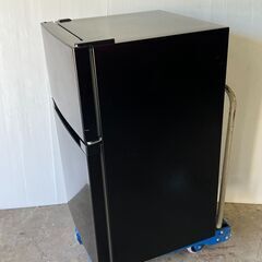 アイリスプラザ 冷蔵庫 87L ブラック 幅47cm PRC-B092D-B 　2020年製　お近くなら無料配達いたしますの画像
