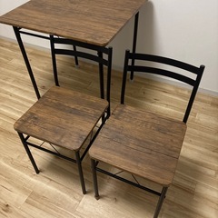ダイニングセット70×70センチの画像