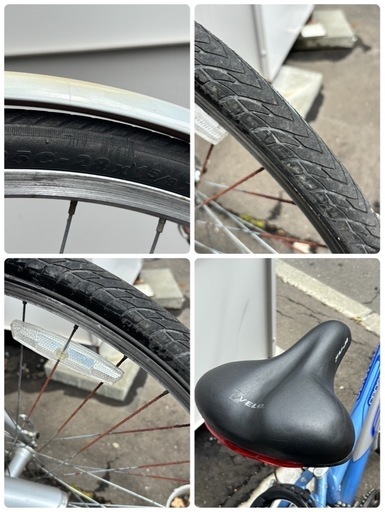 少し訳アリ FUJI フジ シティサイクル 28インチ CROSSTOWN 3.0 ブルー系 自転車 札幌市白石区
