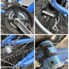 少し訳アリ FUJI フジ シティサイクル 28インチ CROSSTOWN 3.0 ブルー系 自転車 札幌市白石区の画像