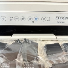 EPSON EW-052A エプソン プリンター Wi-Fi インクジェットプリンター カラリオ ホワイト 複合機　インク付きの画像