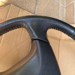 パジェロミニH58A　純正皮巻きステアリングの画像