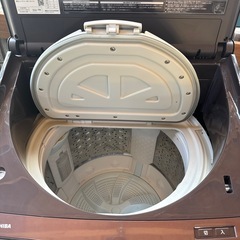 縦型洗濯乾燥機 ZABOON ボルドーブラウン  Toshiba 2024 AW-10VP4 の画像
