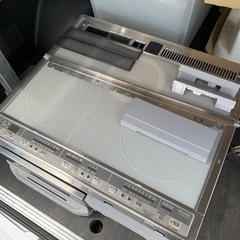 お早めに！新品未使用　展示品　MITSUBISHI 三菱電機 IHクッキングヒーター CS-KG32MS　単相200V　３口　ビルトイン　キッチン　調理家電　IHコンロの画像