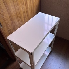 スチール棚　白　61*31*73 の画像