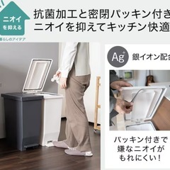 ニトリ　ゴミ箱45ℓ ホワイトの画像
