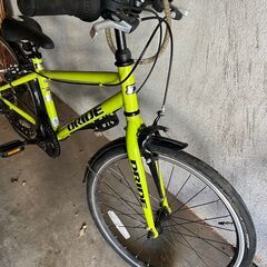 DRIDE 子供自転車 22インチ ライムイエロー　Shimano RevoShiftギアシステム搭載、7速の画像