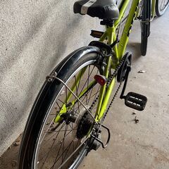 DRIDE 子供自転車 22インチ ライムイエロー　Shimano RevoShiftギアシステム搭載、7速の画像