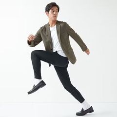 【店頭引き取り限定】BODY WILD  ドライレーヨン混ストレッチパンツ（テーパード）XLサイズの画像