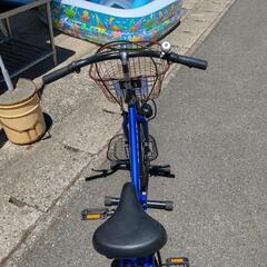 Canoro 折りたたみ自転車 20インチ ブルー 【こちらは店舗です。浜村鹿野温泉ICから3分 買取本舗 宮本リサイクル 営業時間9～19時 定休日水曜のみ←連絡できませんm(_ _)m】の画像