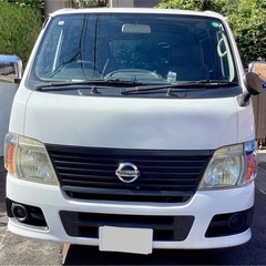 日産キャラバン DX平床(VWE25)3000cc スーパーＤＸディーゼル3/6人★ナビ★キーレス★PW★ETC★ 平成20年式 2WD(ロングボディ) 4速オートマチック 380000円 今年の自動車税＋リサイクル♻️＋車両価額　込み込み。の画像