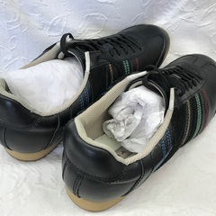 ⭐︎ドリーム2号館⭐︎REGAL/レザースニーカー/NC19L 66MR/BK/25cmの画像