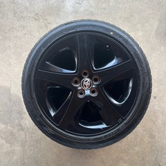 プリウストヨタ純正ホイールタイヤ付き215/45R17 91Wバリ溝すぐ使用履き替え無料の画像