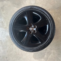 プリウストヨタ純正ホイールタイヤ付き215/45R17 91Wバリ溝すぐ使用履き替え無料の画像